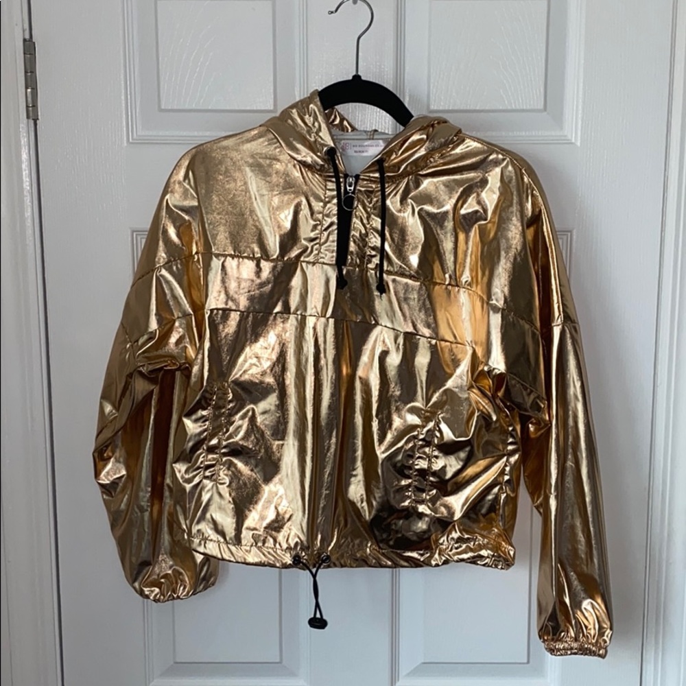 Shiny Gold Windbreaker